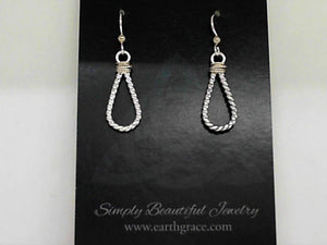 Earth Grace Sterling Silver Sailors Loop Earrings