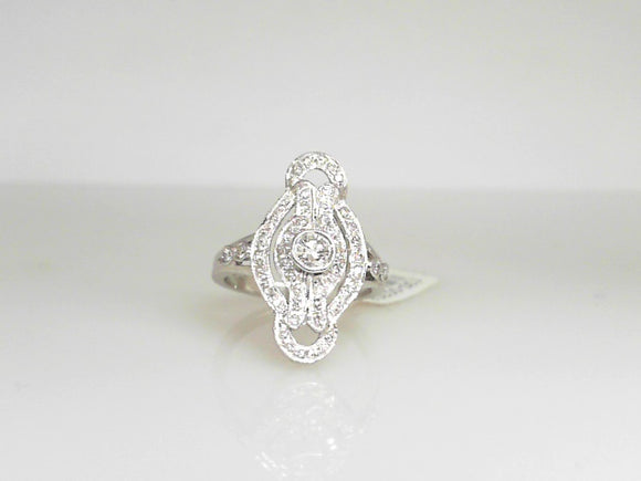 White Gold Diamond Fashion Ring with 0.50 CTW