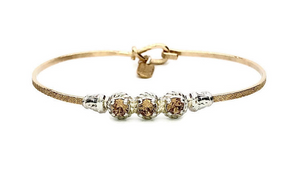 Earth Grace Gold Filled Brown Eyed Girl 7" Bracelet