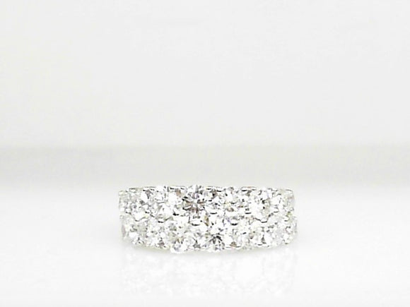 14k White Gold Lab Diamond 3.00ct Anniversary Band