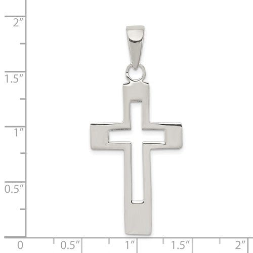 Sterling Silver Open Cross Pendant