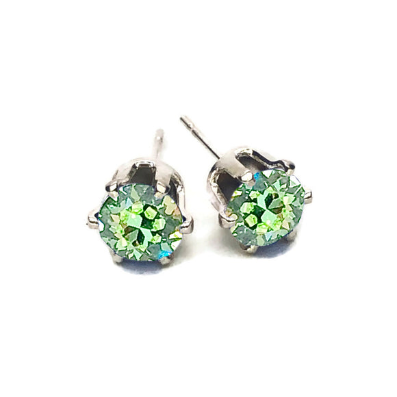 Earth Grace Birthstone Studs- Azore Blue