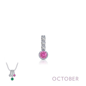 October Birthstone Love Pendan