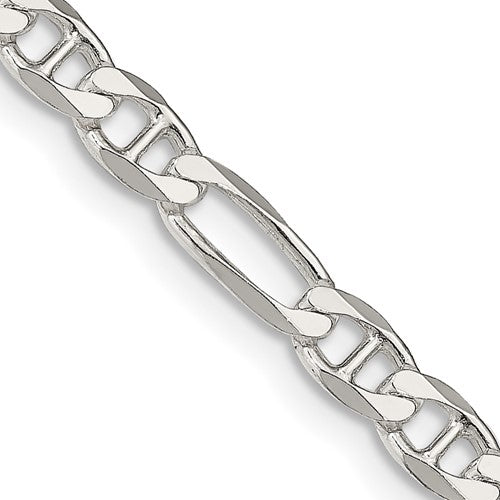 Sterling Silver 4.5mm Figaro Anchor Chain 20