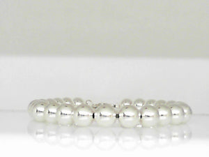 Vivi B "Isla" Sterling Silver Beaded Bracelet 7"