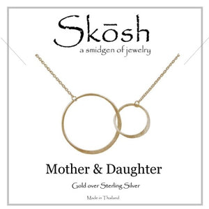 Skosh Gold Mother and Daughter Necklace