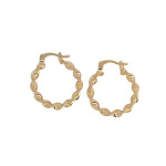 Gold Filled Small Twist Hoop Earrings