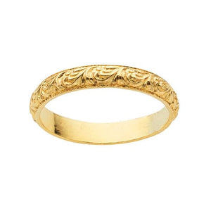 Gold Filled Stackable Filigree Band Size 7