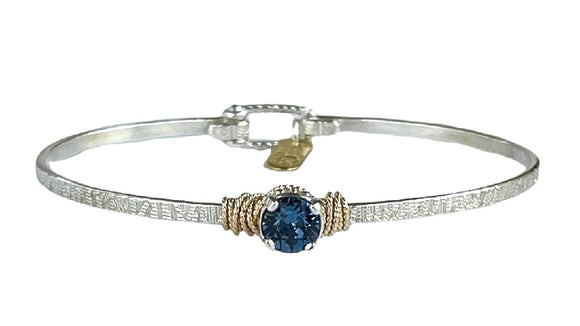 Earth Grace Birthstone Solitaire Bracelet- December