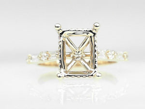 14kYellow Gold Lab Grown Diamond Semi-Mount
