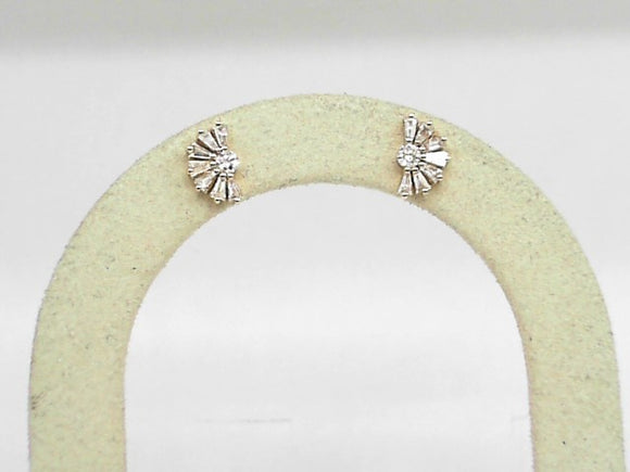 14k Yellow Gold Diamond 0.44ct Stud Earrings