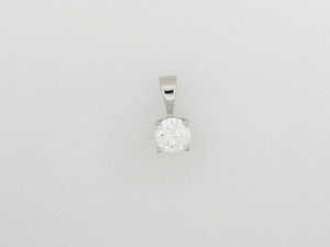 White Gold Lab Grown Diamond Pendant