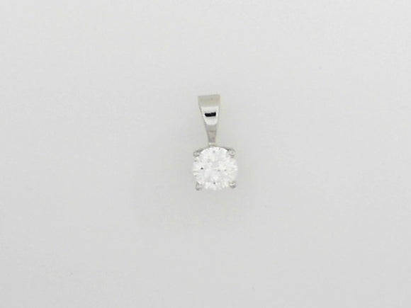 White Gold Lab Grown Diamond Pendant