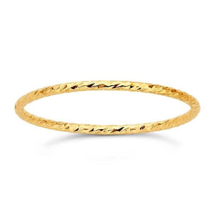 Gold Filled Diamond Cut Sparkly Stackable Band Size 8