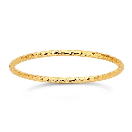 Gold Filled Diamond Cut Sparkly Stackable Band Size 6