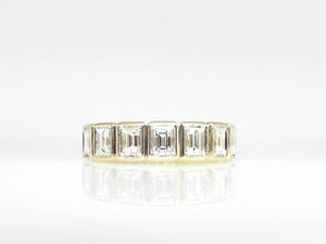 Yellow Gold Diamond Baguette Band