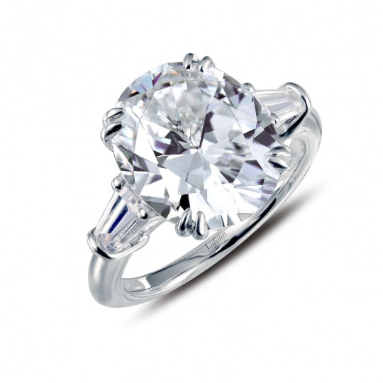 Lafonn Simulated Diamond Oval and Baguette Ring