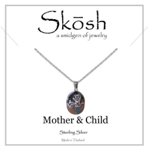 Skosh Mother + Child Handprint Necklace