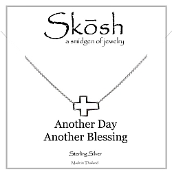 Skosh Floating Cross Necklace