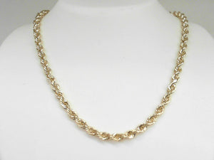 Yellow Gold 22" Rope Chain 3mm