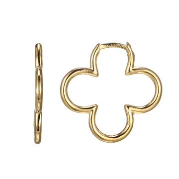 Charles Garnier Gold Plated Clover Hoop Earrings
