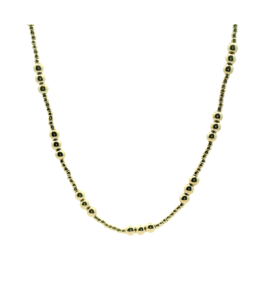 Gold Filled Bead Necklace