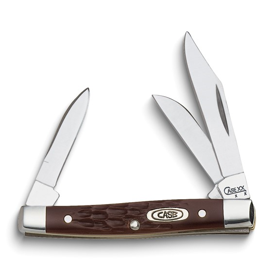 Case Synthetic Small Brown Stockman Pocket Knife