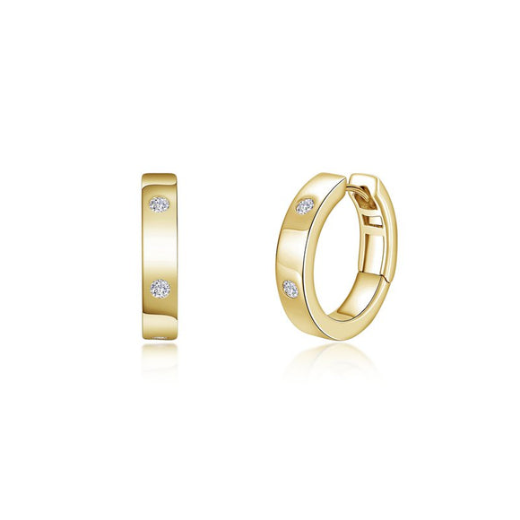 Lafonn Simulated Diamond Polished Hoops