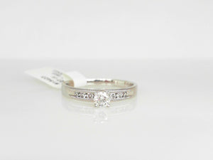 White Gold Round Diamond Engagement Ring