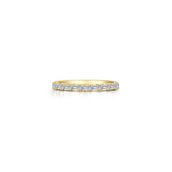 Lafonn Gold Plated Baguette Simulated Diamond Band