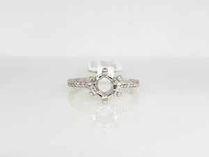 White Gold Diamond Semi Mounting