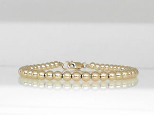 Vivi B "Vivian" Gold Filled Beaded Bracelet 7.5"