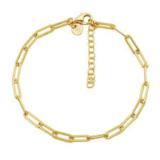 Charles Garnier Gold Paperclip Bracelet