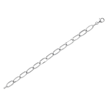 Sterling Silver Oval Link Bracelet