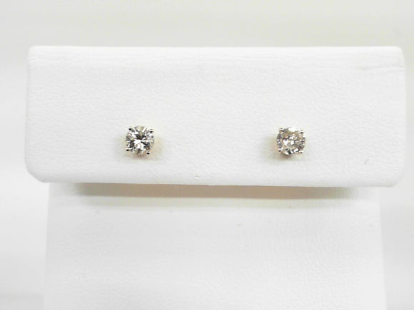 14K WG .40 CTW Diamond Studs