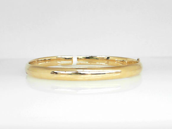 14K YG Polished 5.7MM Bangle