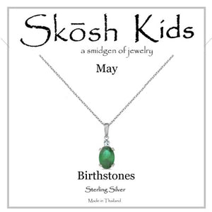Skosh Kids May Birthstone Necklace