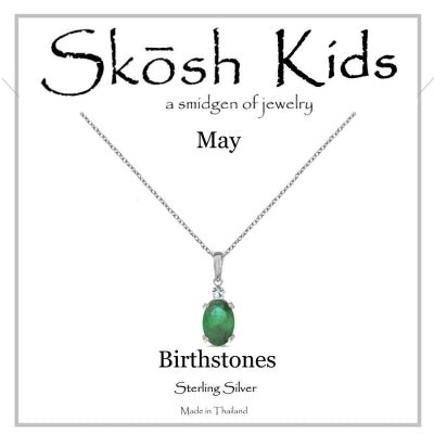 Skosh Kids May Birthstone Necklace