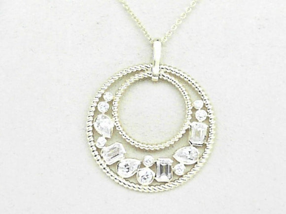 14k Yellow Gold Lab Diamond 2.00ct Multi-Shape Pendant