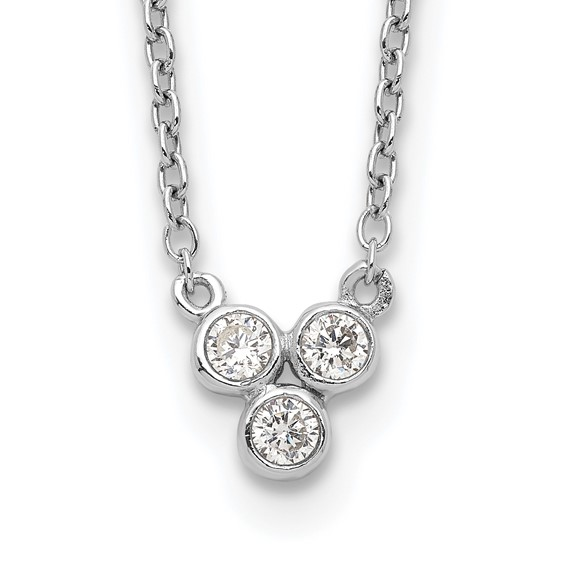 Sterling Silver CZ Necklace