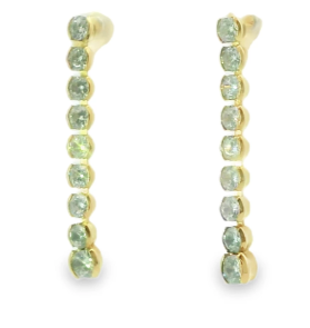 Gold Fill CZ Dangle Earrings