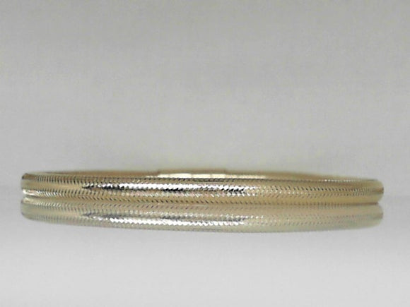 Yellow Gold Small Mesh Stretch Bangle Bracelet