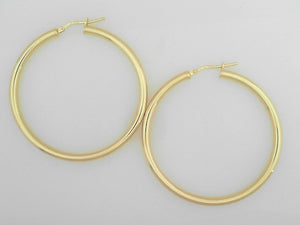 Sterling Silver/Yellow Gold Bonded Tube Hoops