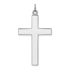 Sterling Silver Cross Pendant with Lord's Prayer