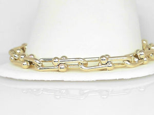 Gold Filled Link Bracelet 7" w/ 2" Extender