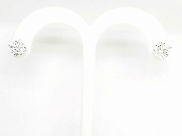 White Gold Lab Diamond 2.99ct Stud Earrings