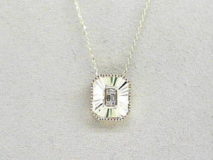 14k Yellow Gold Diamond 0.05ct Reflection Pendant