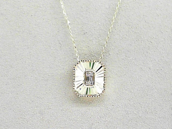 14k Yellow Gold Diamond 0.05ct Reflection Pendant