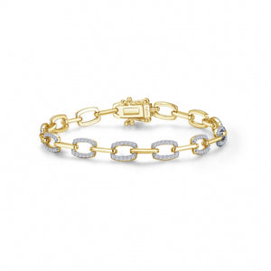 Lafonn Gold Pave Link Bracelet