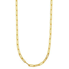 Charles Garnier Gold Paperclip Necklace 17"